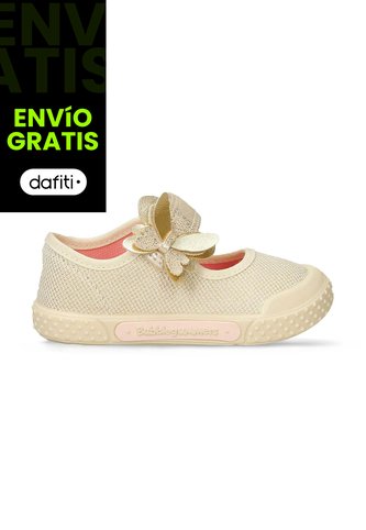 Tenis Bebé Para Niña Bubblegummers Champaña- Quilla Bubblegummers
