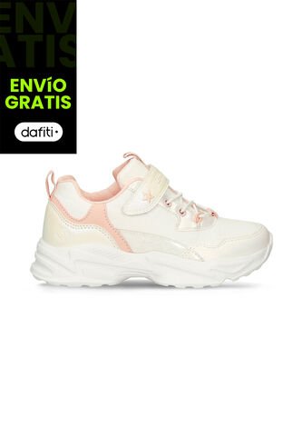 Tenis Para Niña Bubblegummers Blanco-Rosado Stella Bubblegummers