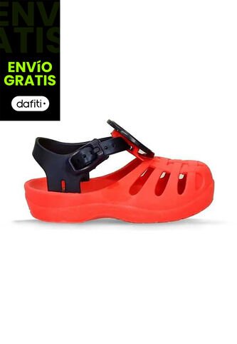 Sandalia Para Niña Bubblegummers Rojo-Azul Rodriguez Bubblegummers