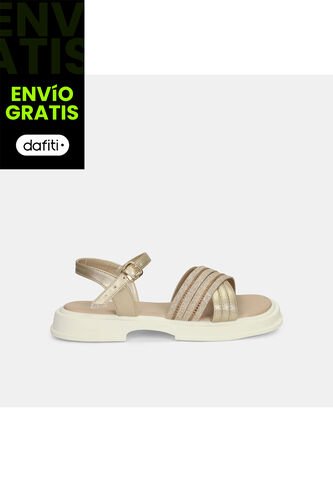 Sandalias Para Niña Bubblegummers Gris Leidy Junior Girls 6 + Bubblegummers