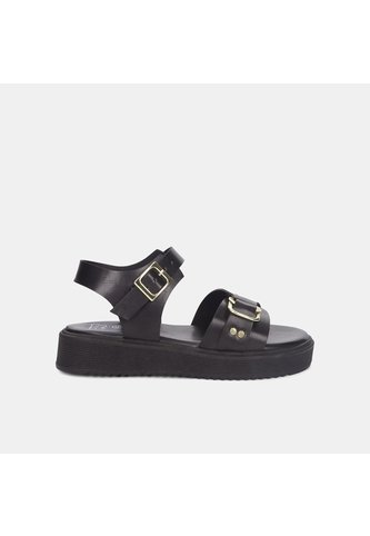 Sandalias Para Niña Bubblegummers Negro Dafne Junior Girls 6 + Bubblegummers