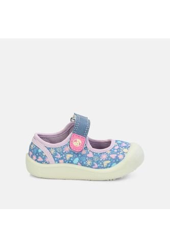 Baletas Bebé Para Niña Bubblegummers Azul Tifany 15-21 Bubblegummers