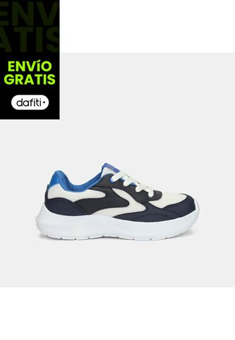 Tenis Junior Para Niño Bubblegummers Multicolor Troy 30-33 Bubblegummers