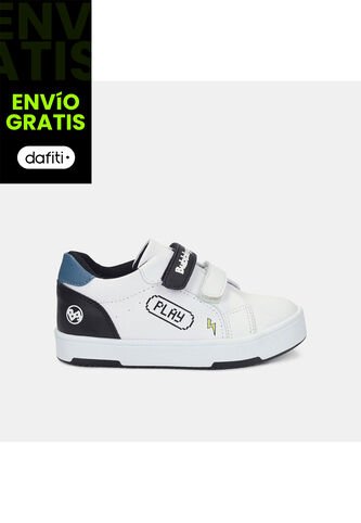 Tenis Para Niño Bubblegummers Blanco Terra Court Bg Bubblegummers