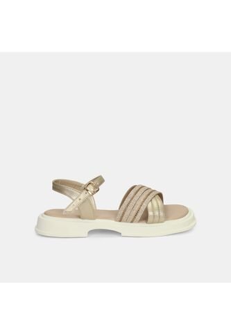 Sandalias Para Niña Bubblegummers Gris Leidy Junior Girls 6 + Bubblegummers