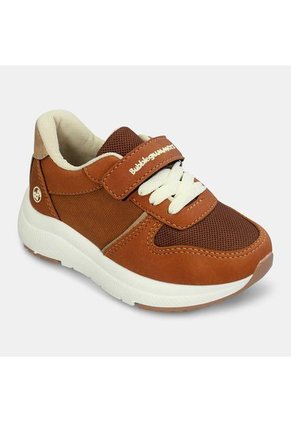 Tenis Junior Para Niño Bubblegummers Café Tablero Jogging Bg 30-33