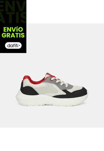 Tenis Junior Para Niño Bubblegummers Blanco Troy 30-33 Bubblegummers