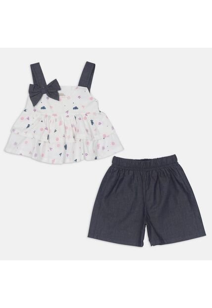 Vestido Para Niña Bubblegummers Azul Jolly