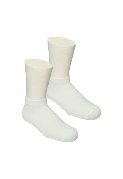 Medias Escolares Para Niños Bubblegummers Blanco Obasic Ii Bg