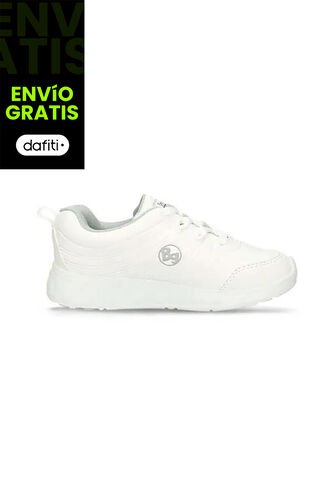 Tenis Escolares Para Niños Bubblegummers Blanco Jalapeño Bubblegummers