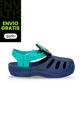 Sandalias Bebé Para Niño Bubblegummers Azul-Verde Rodriguez Bubblegummers