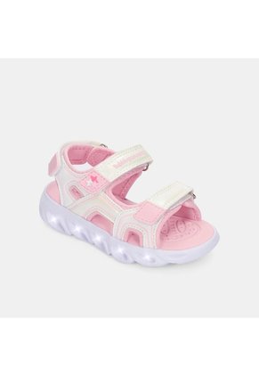 Tenis Con Luces Para Niños Bubblegummers Multicolor Dust First Step Girls 1 +