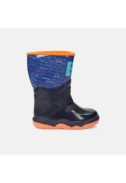 Botas De Lluvia Infantil Para Niño Bubblegummers Negro Tom 26-29