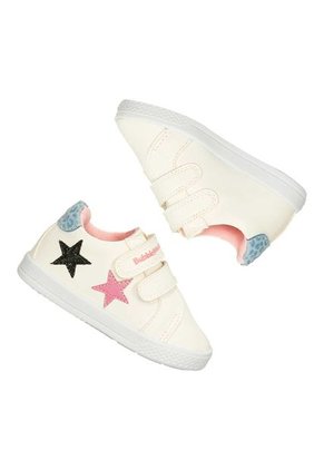 Tenis Casuales Blanco-Rosado Bubblegummers Renita Niña