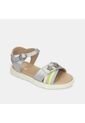 Sandalia Para Niña Bubblegummers Plata Tais de Bubblegummers