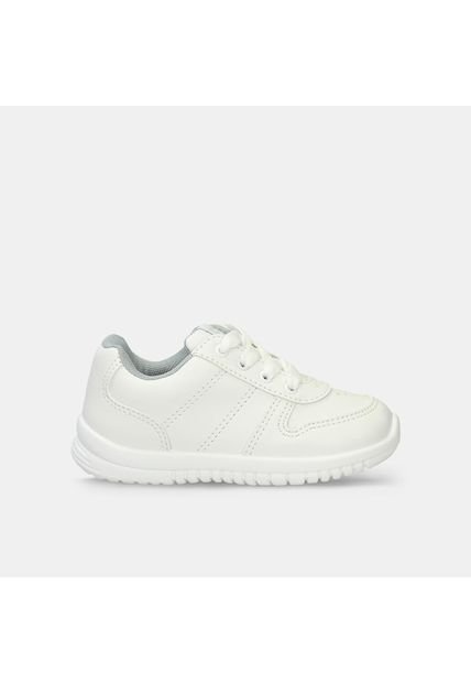 Tenis Escolares Para Niños Bubblegummers Blanco Kapitan