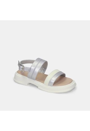 Sandalias Para Niña Bubblegummers Gris Leidy Junior Girls 6 +