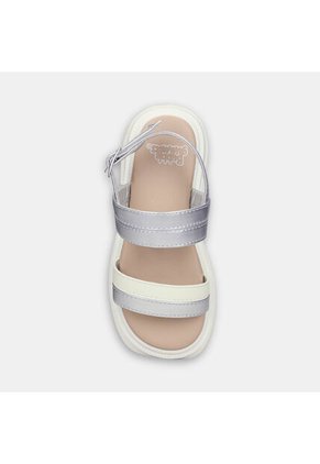 Sandalias Para Niña Bubblegummers Gris Leidy Junior Girls 6 +