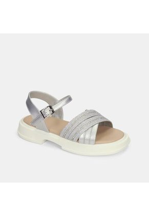 Sandalias Para Niña Bubblegummers Gris Leidy Junior Girls 6 +