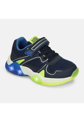 Tenis Con Luces Para Niño Bubblegummers Petróleo Ulrich Alpha Light