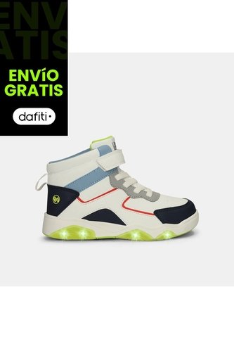 Bota Con Luces Infantil Para Niño Bubblegummers Multicolor Drew Bubblegummers