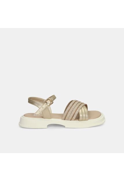 Sandalias Para Niña Bubblegummers Gris Leidy Junior Girls 6 +