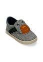 Tenis Casuales Gris -Azul Oscuro Bubblegummers Ielo Niño de Bubblegummers