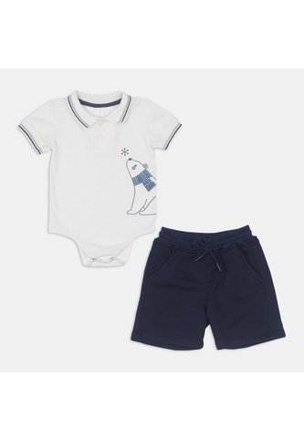 Conjunto Bebé Niño Bubblegummers Blanco Azul Bubblegummers