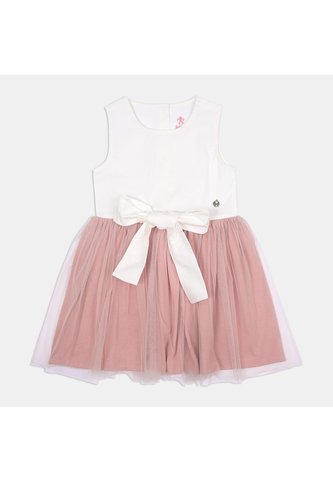Vestido  Para Niña Bubblegummers Crema Mora Bubblegummers