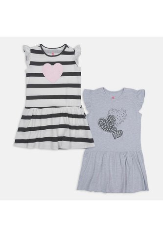 Vestido Pack X 2 Para Niña Bubblegummers Gris Mary X2 Bubblegummers