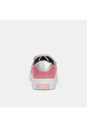 Tenis Con Luces Infantil Para Niña Bubblegummers Blanco Ultramar 22-25