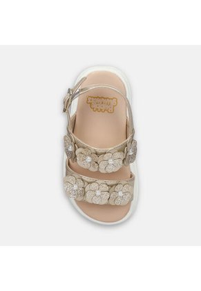 Sandalias Para Niña Bubblegummers Beige Sitney First Step Girls 1 +