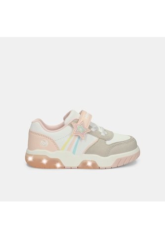 Tenis Con Luces Para Niña Bubblegummers Blanco Gunter First Step Girls 1 + Bubblegummers