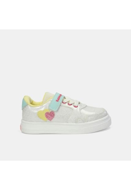 Tenis Junior Para Niña Bubblegummers Plateado Tulipan 30-33