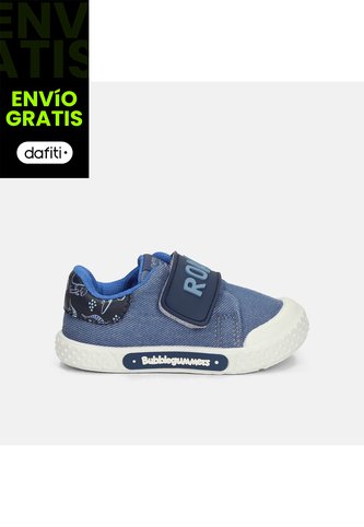 Tenis Para Niño Bubblegummers Azul Aquiles Dino Prewalker Boys 0 + Bubblegummers