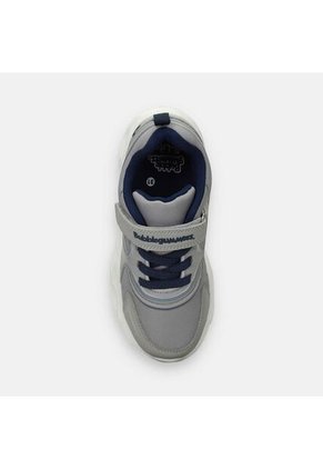 Tenis Con Luces Para Niño Bubblegummers Gris Oberon