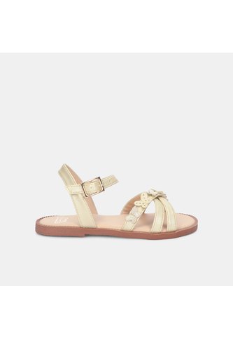 Sandalias Para Niña Bubblegummers Beige Mary First Step Bubblegummers