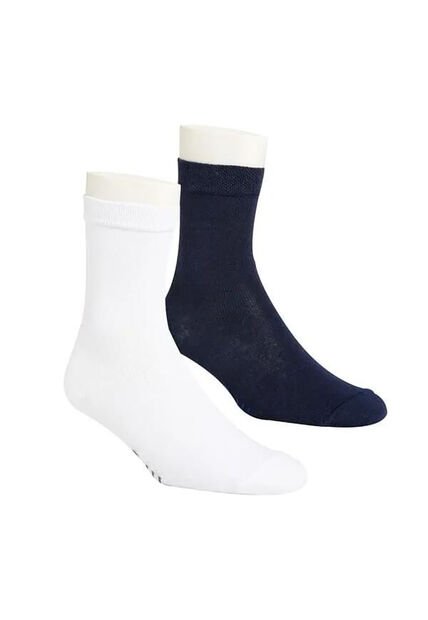 Medias Escolar Para Niños Bubblegummers Blanco Ofreshii