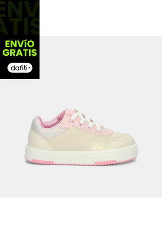 Tenis Para Niña Bubblegummers Naranja Vania Court Bg First Step Girls 1  + Bubblegummers