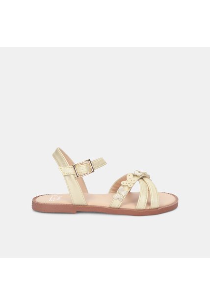 Sandalias Para Niña Bubblegummers Beige Mary First Step
