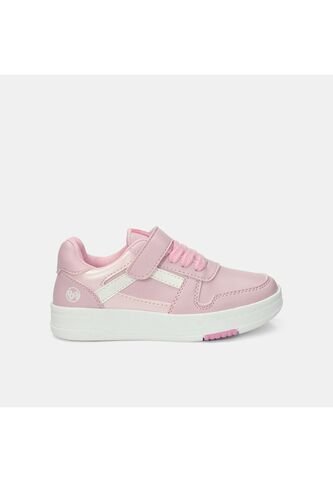 Tenis Con Luces Infantil Para Niña Bubblegummers Blanco Ultramar 22-25 Bubblegummers