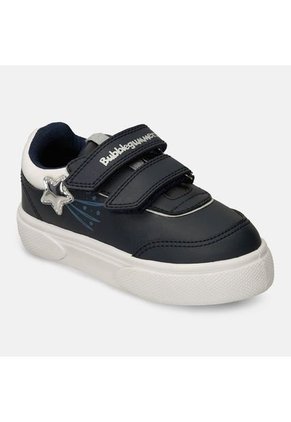 Tenis Infantil Para Niña Bubblegummers Azul-Plata Sandy