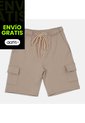 Short Para Niño Bubblegummers Café Con Leche Oxi de Bubblegummers