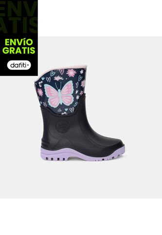 Bota De Lluvia Para Niño Bubblegummers Navy Ursula Bubblegummers
