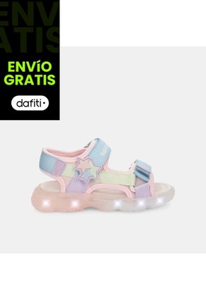 Tenis Con Luces Para Niños Bubblegummers Morado Hungary First Step Girls 1 +