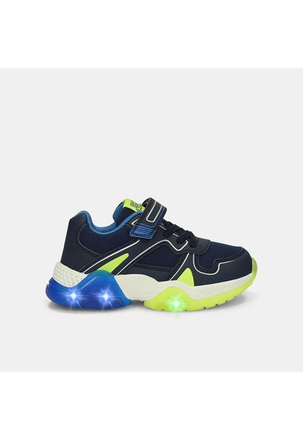Tenis Con Luces Para Niño Bubblegummers Petróleo Ulrich Alpha Light