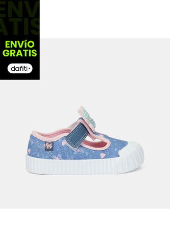 Baletas Bebé Para Niña Bubblegummers Azul Tutis 15-21 Bubblegummers