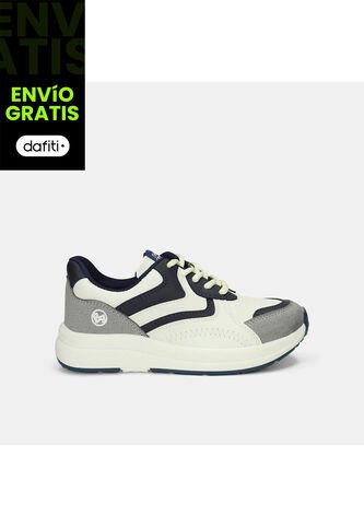 Tenis Infantil Para Niño Bubblegummers Blanco Sumir Bubblegummers