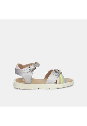 Sandalia Para Niña Bubblegummers Plata Tais