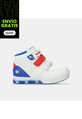 Bota Para Niño Bubblegummers Blanco Tayler Neon 22-25 Bubblegummers